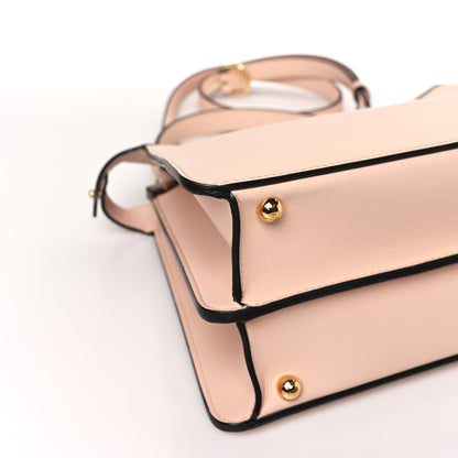 Fendi Vitello Seta Shiny Nappa Plexiglass Medium Peekaboo I SEE U Satchel Light Rose 8 of 9