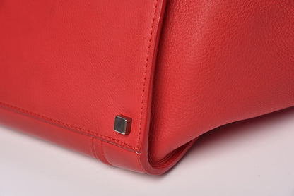 Celine Supple Calfskin Medium Phantom Luggage Vermillion 19 of 21