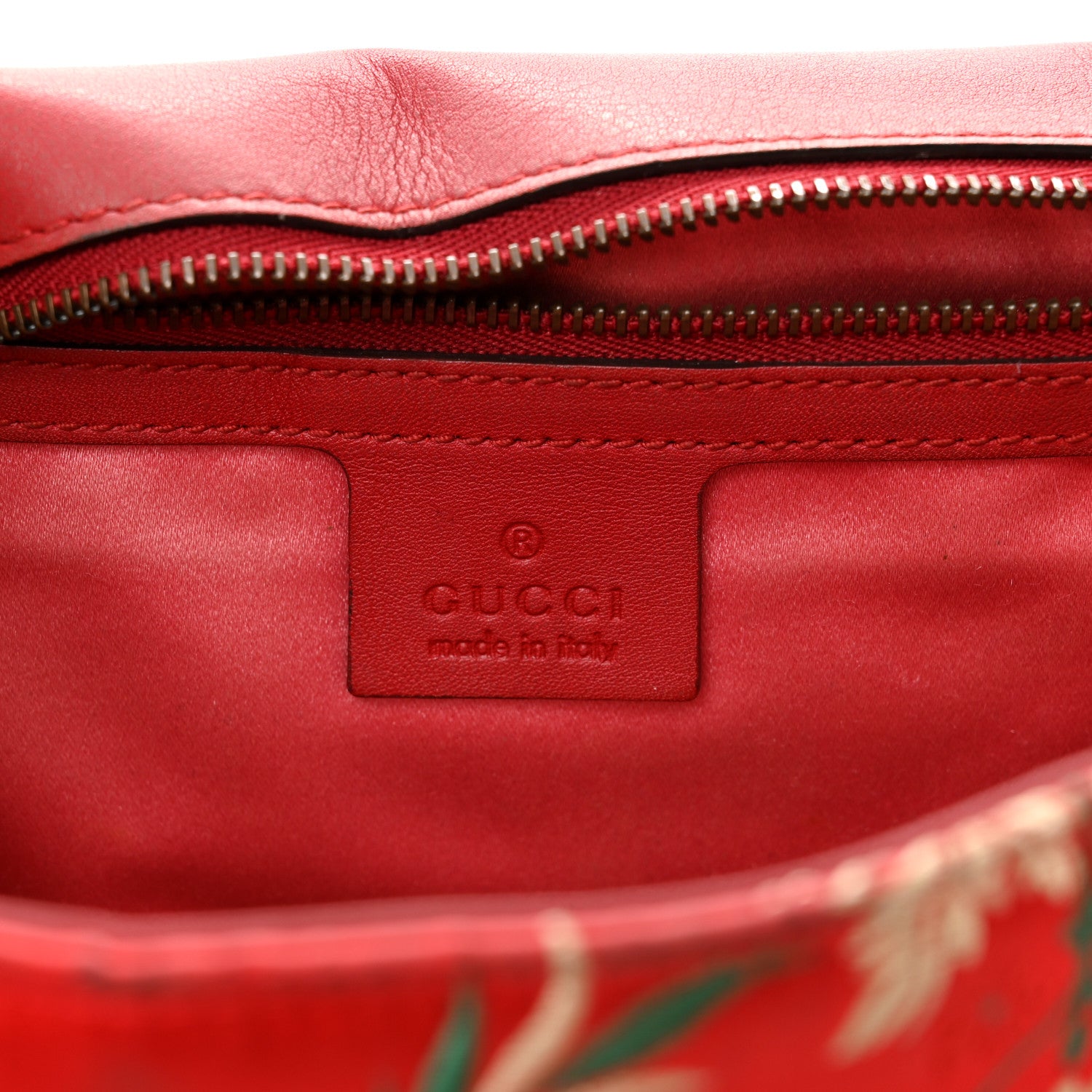 Gucci Jacquard Matelasse Floral Medium GG Marmont Shoulder Bag Red 6 of 11