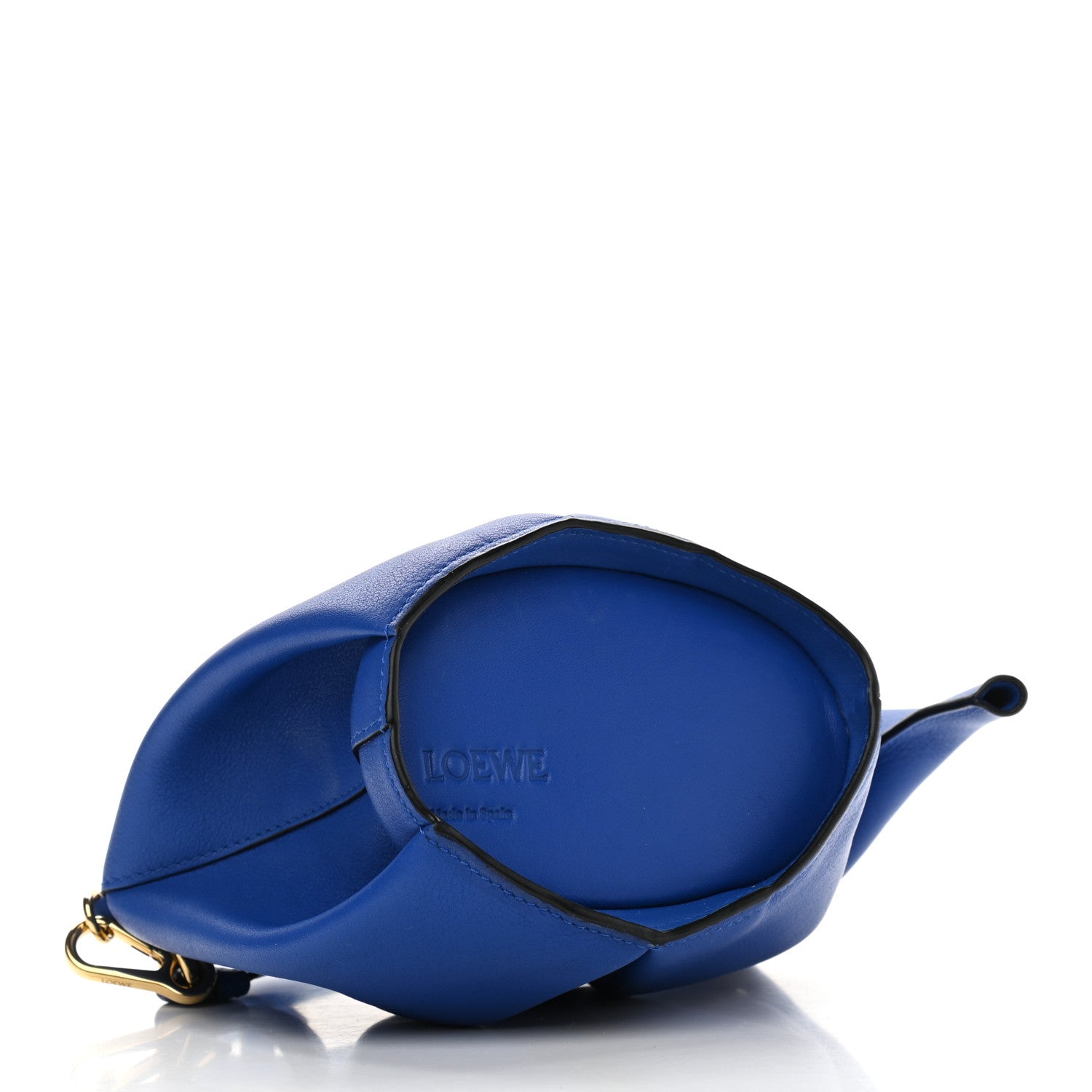 Loewe Calfskin Mini Elephant Crossbody Bag Electric Blue 4 of 9