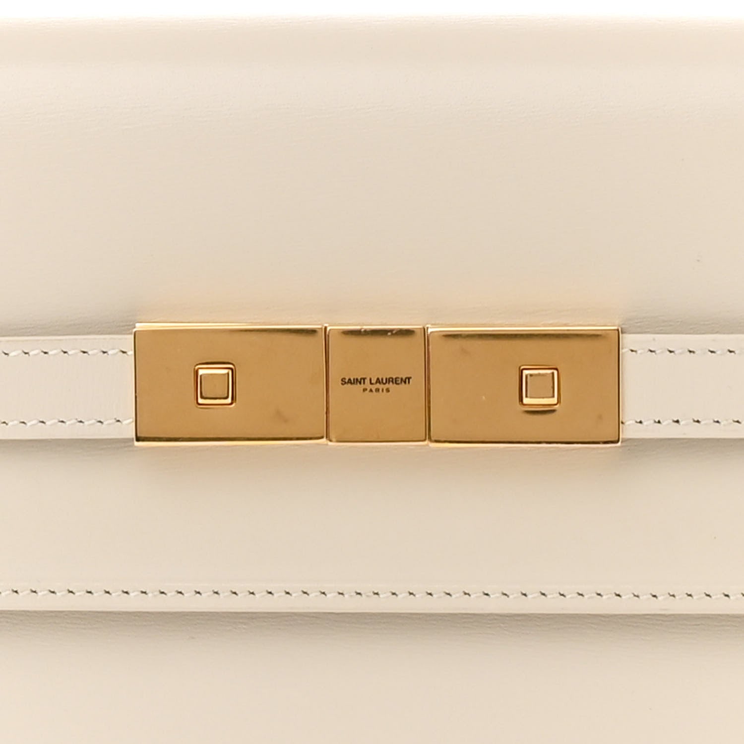 Saint Laurent Smooth Calfskin Manhattan Shoulder Bag Crema Soft 8 of 15