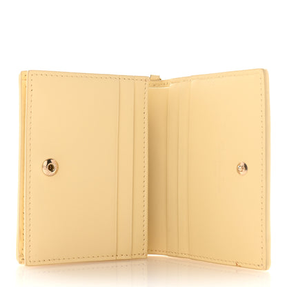 Christian Dior Lambskin Cannage Mini Lady Dior Wallet Soft Yellow 5 of 9