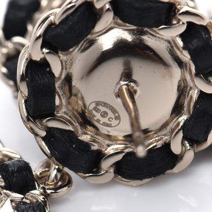 Chanel Lambskin Pearl Metal Quilted CC Earrings Gold 4 of 4