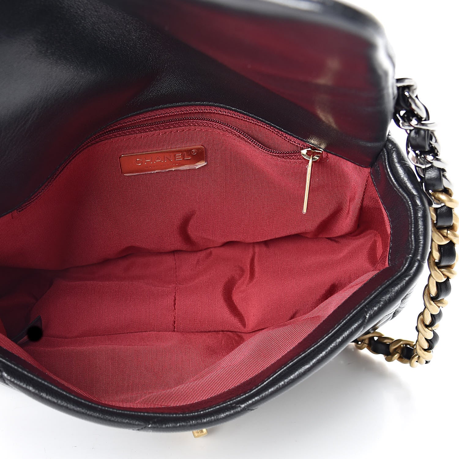 Chanel Lambskin Quilted Medium 19 Flap Black 5 of 11