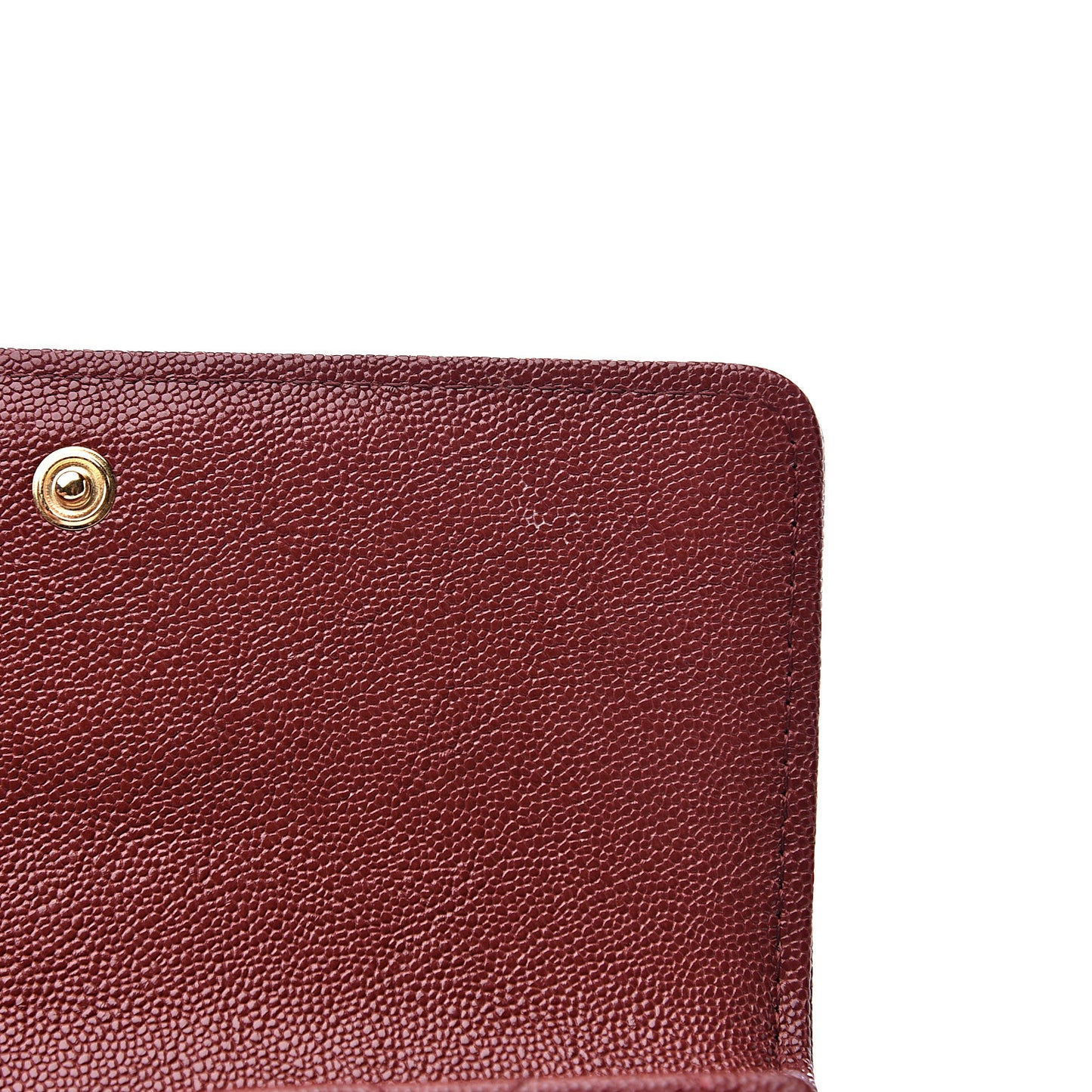 Caviar Quilted Medium Boy Flap Wallet Burgundy