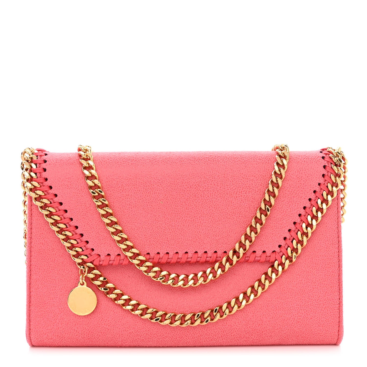 Stella McCartney Shaggy Deer Mini Falabella Crossbody Bag Bright Pink 1 of 11