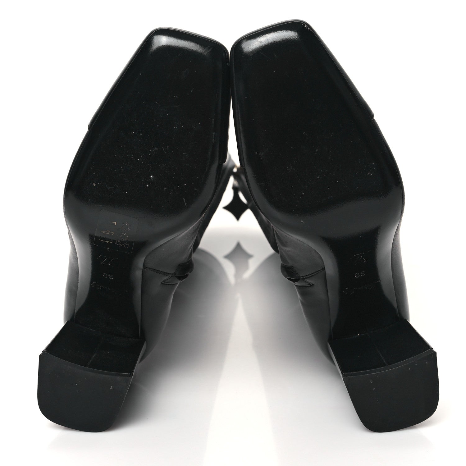 Louis Vuitton Calfskin Madeleine Knee Boots 39 Black 5 of 8