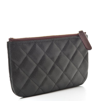 Chanel Caviar Quilted Small Cosmetic Case Black 3 of 8