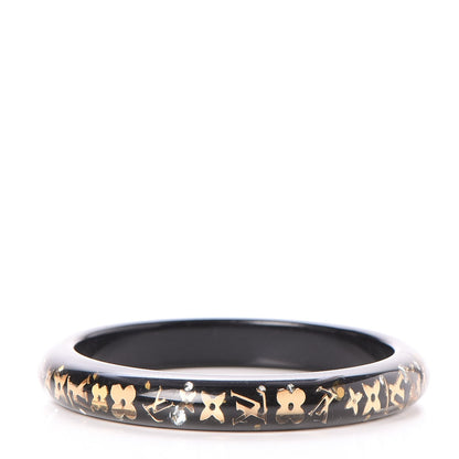 Louis Vuitton Resin Swarovski Medium Inclusion Bracelet PM Black 3 of 4