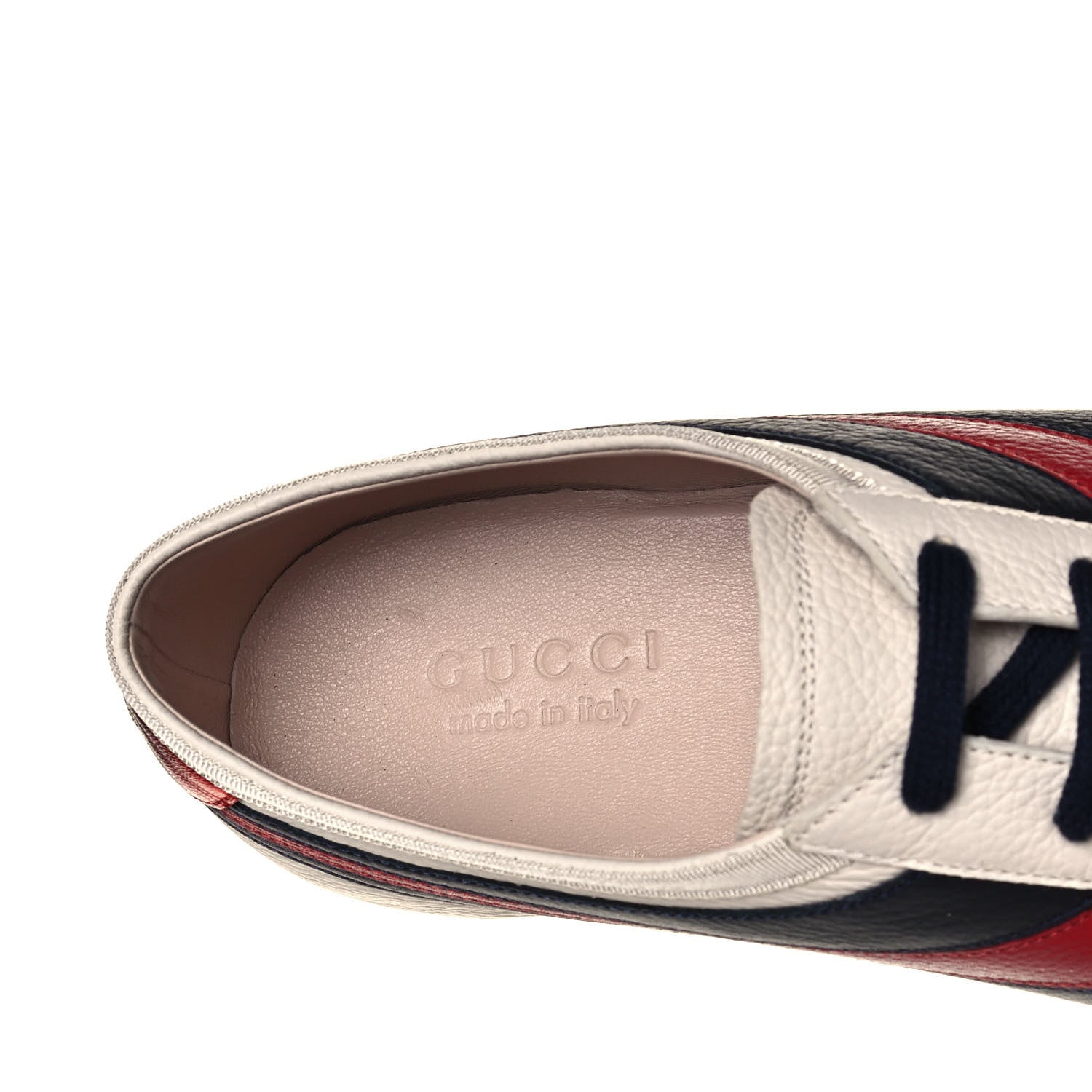 Gucci Calfskin Mens Falacer Sneakers 9.5 White Blue 7 of 9