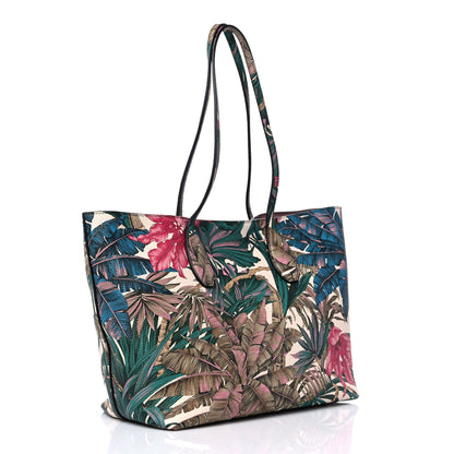 Salvatore Ferragamo Calfskin Tropical Print Studio Color Tote Multicolor 4 of 13
