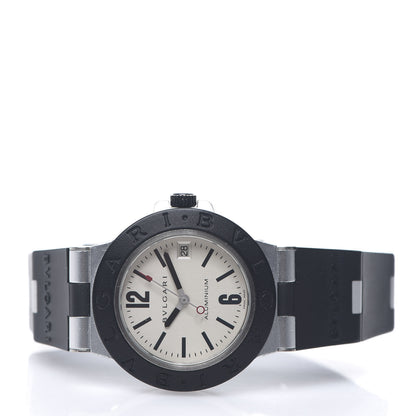 Bulgari Aluminum Rubber 38mm Diagono Quartz Watch 2 of 5