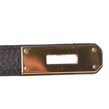 Hermes Taurillon Clemence Kelly Retourne 35 Chocolate 20 of 38