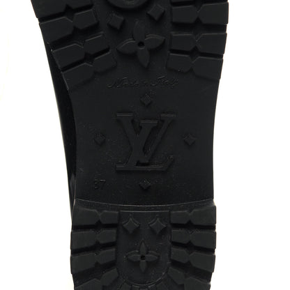 Louis Vuitton Rubber Embossed Monogram Splash Rain Boots 37 Black 6 of 6