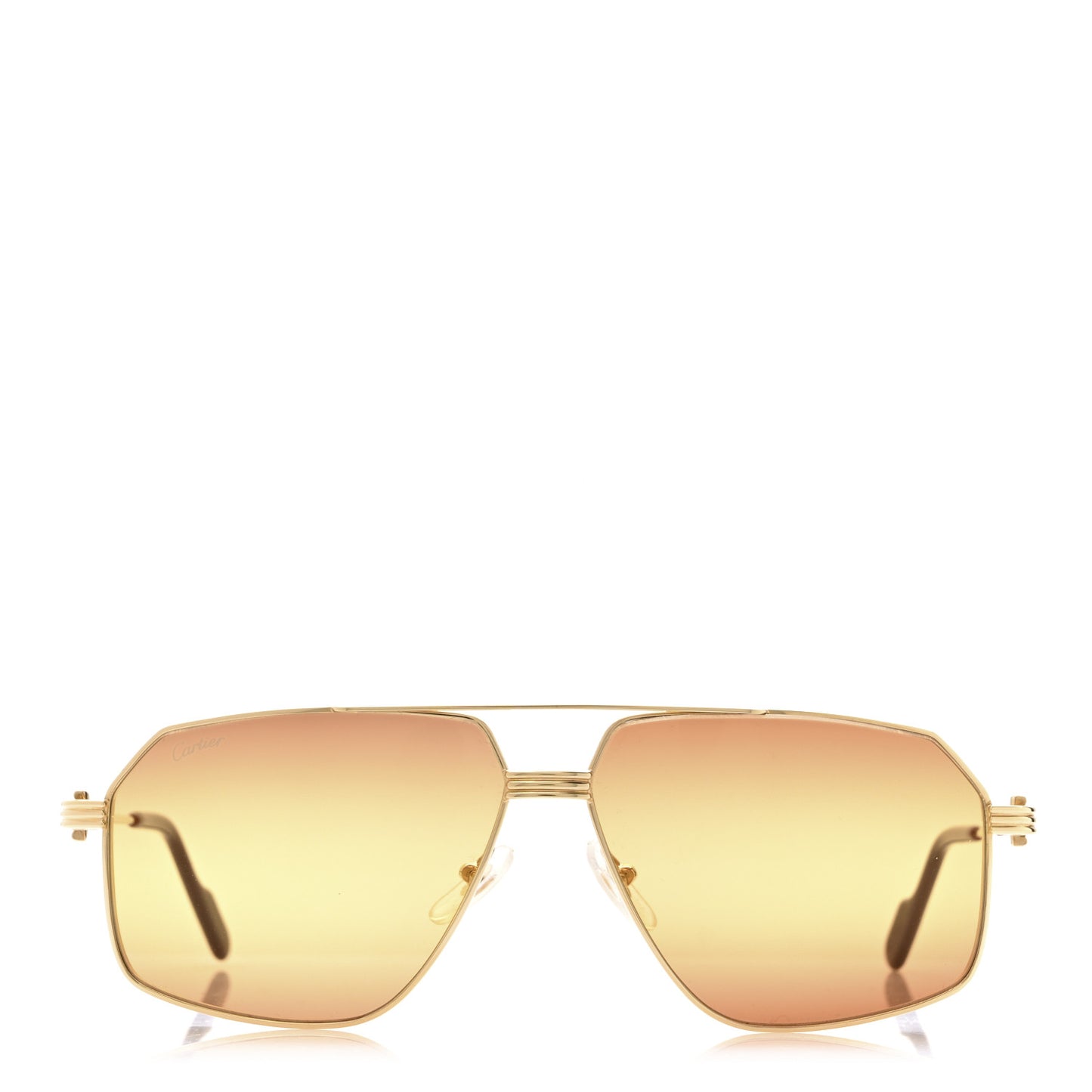 Metal Premiere De Cartier Sunglasses CT0270S Gold Orange