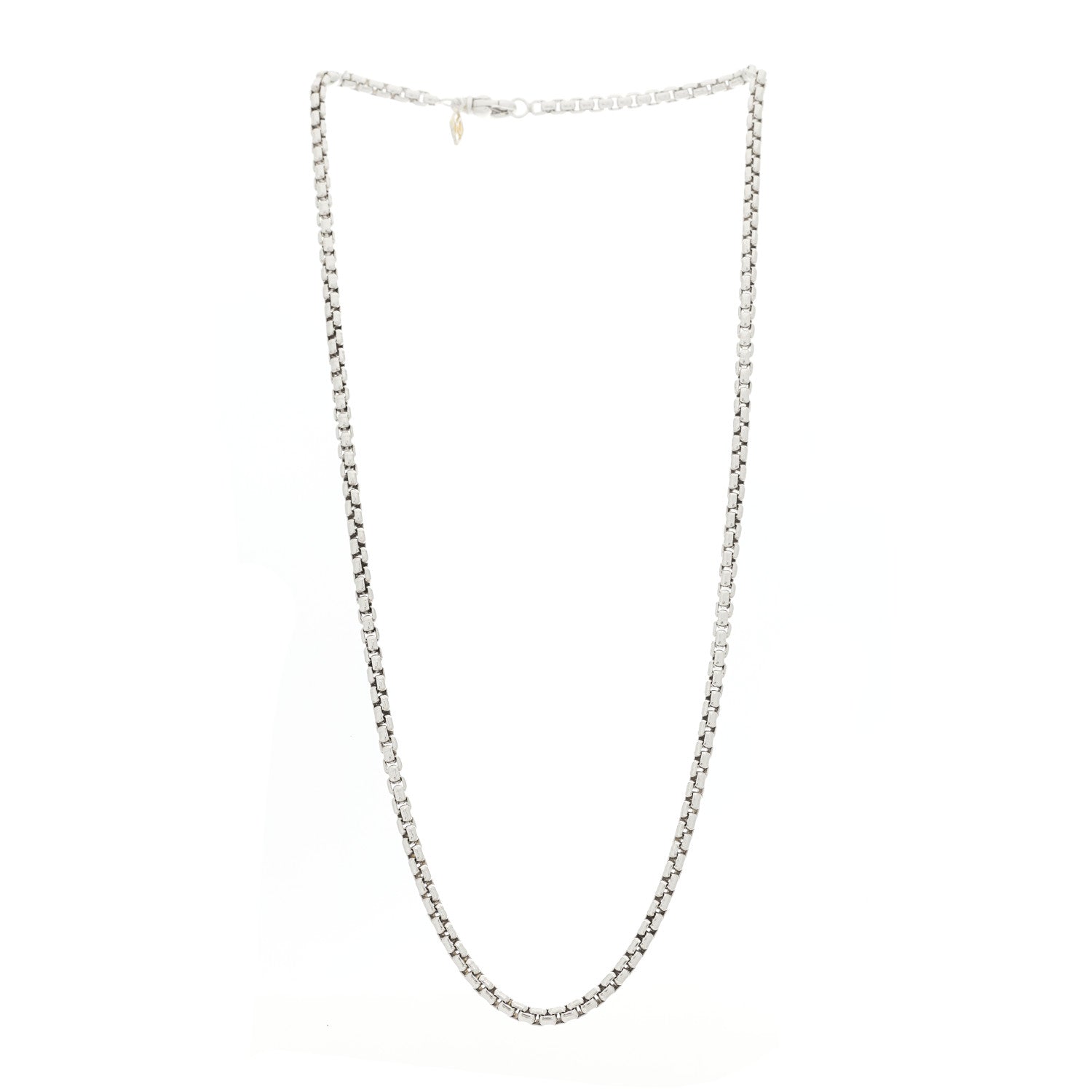 David Yurman Sterling Silver 14K Yellow Gold 3.6mm Box Chain Necklace 20" 3 of 5