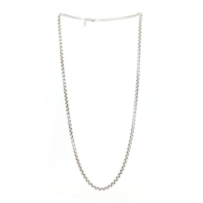 David Yurman Sterling Silver 14K Yellow Gold 3.6mm Box Chain Necklace 20" 3 of 5