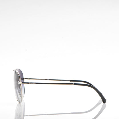 Chanel Aviator CC Sunglasses 4189-T-Q Silver 3 of 6