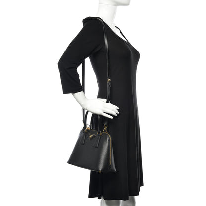 Prada Saffiano Lux Small Promenade Tote Black 2 of 10
