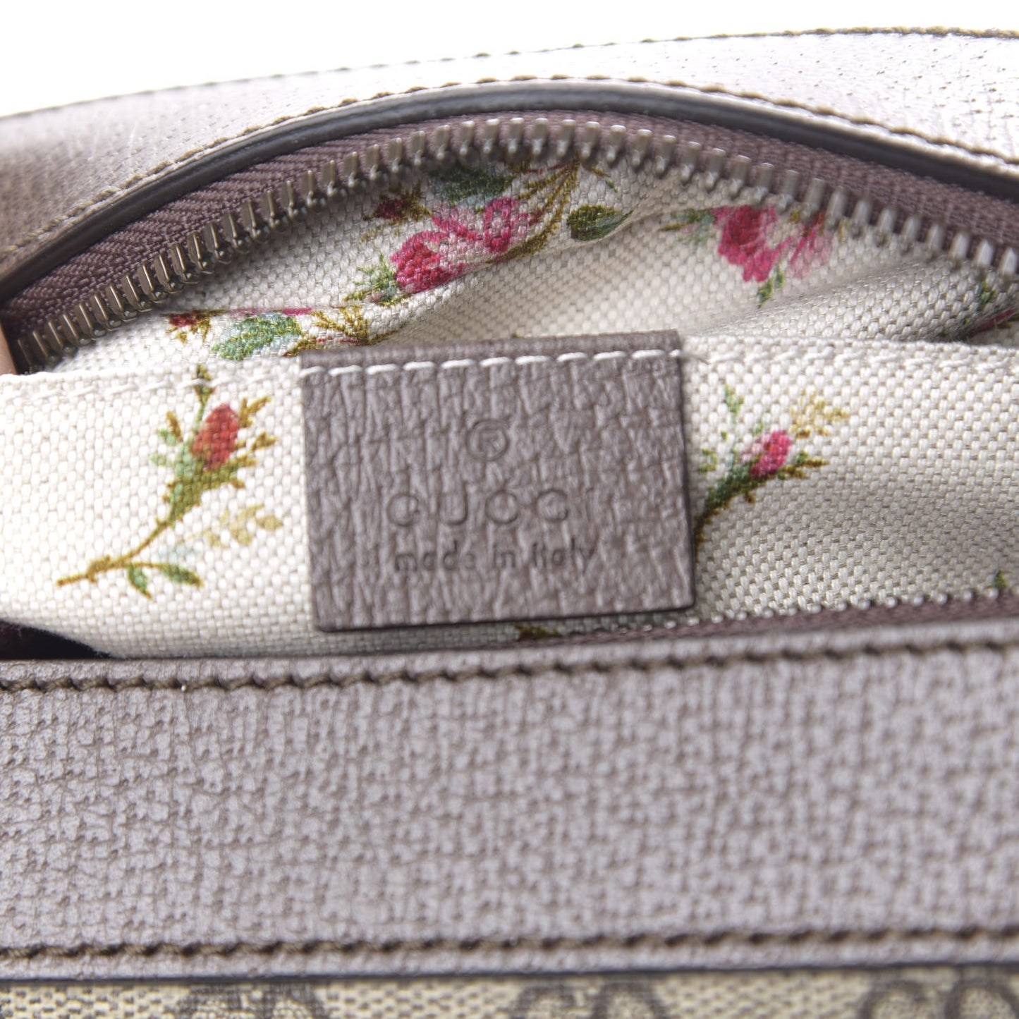 GG Supreme Monogram Web Neo Vintage Shoulder Bag Beige New Acero Crop