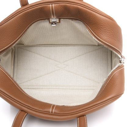 Hermes Taurillon Clemence Victoria II 35 Gold 5 of 10