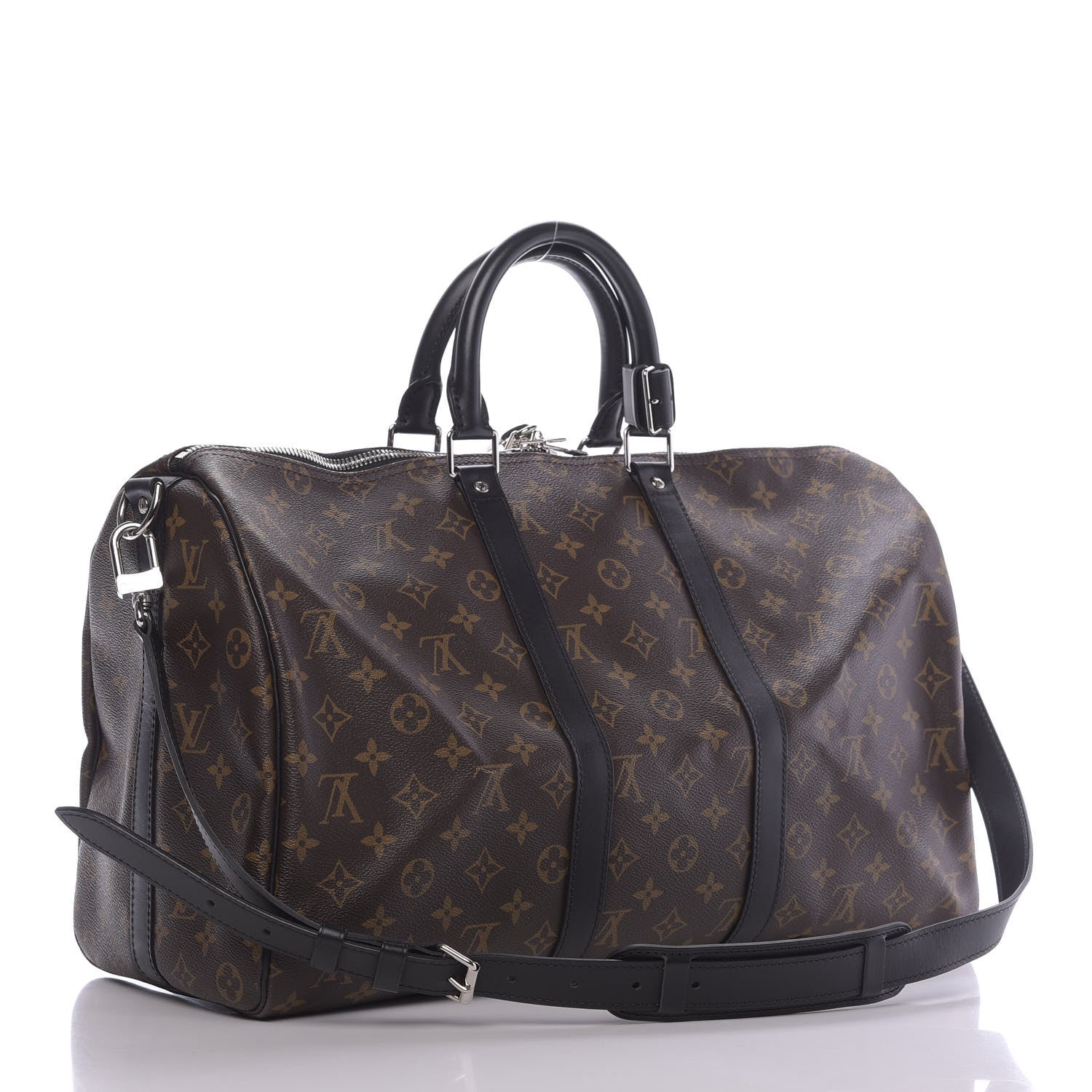 Louis Vuitton Monogram Macassar Keepall Bandouliere 45 2 of 10