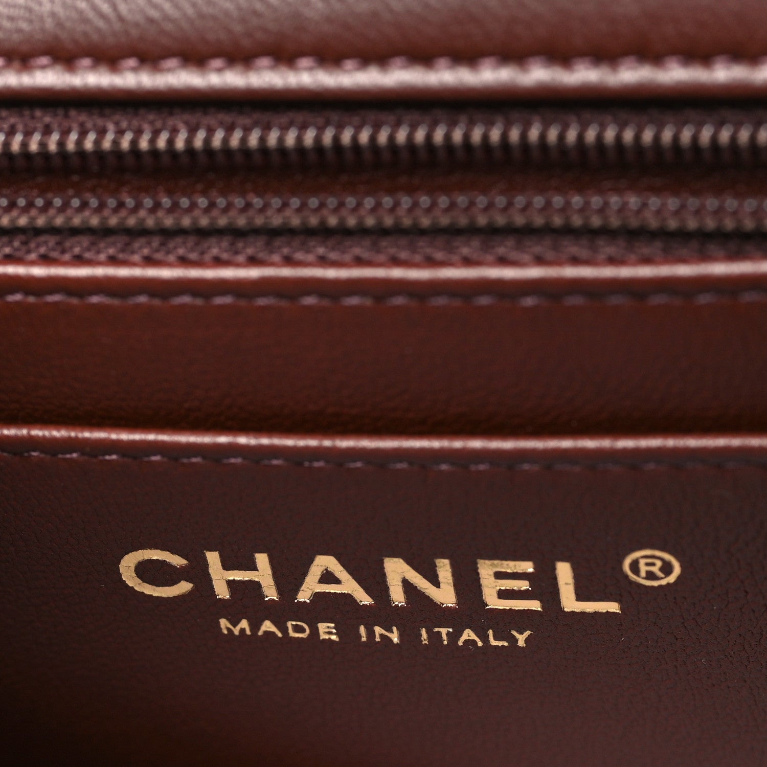 Chanel Lambskin Quilted Mini Top Handle Rectangular Flap Dark Brown 6 of 11