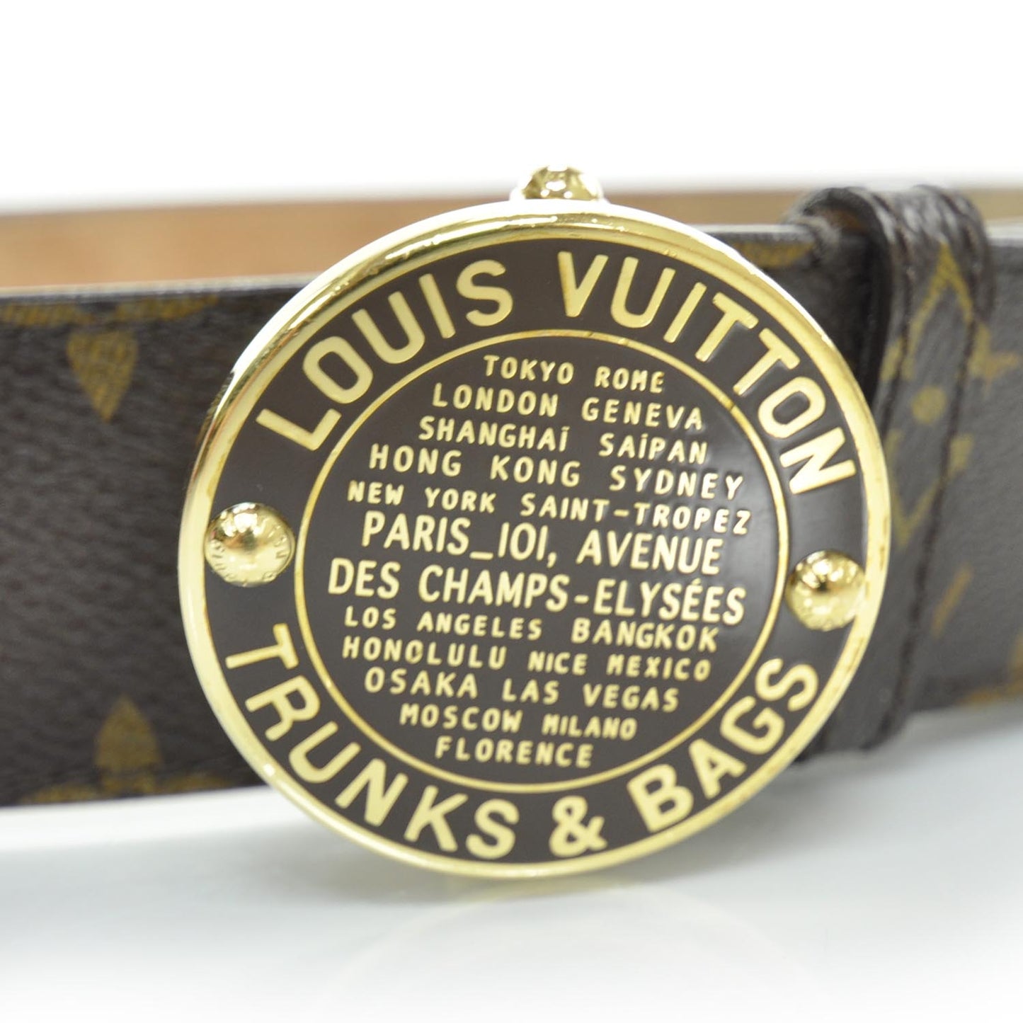 Monogram Trunks and Bags Belt