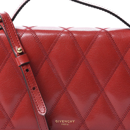 Givenchy Goatskin Quilted GV3 Strap Wallet Vermillon 10 of 10