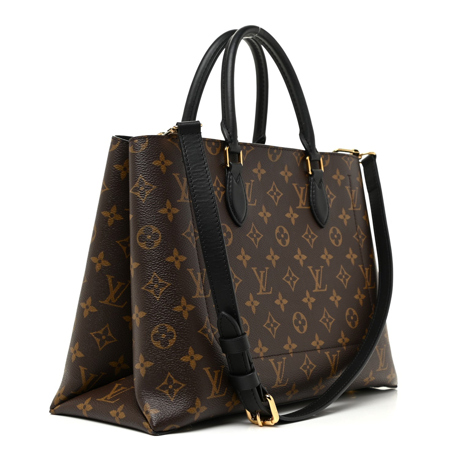Louis Vuitton Monogram Flower Tote Black 3 of 9