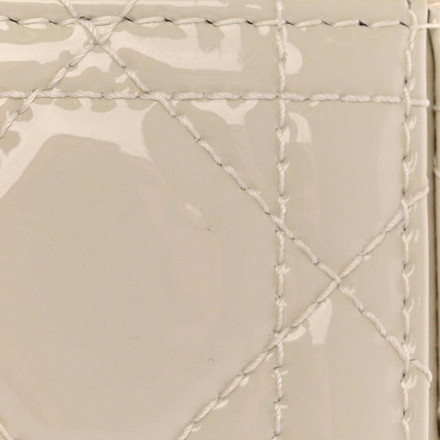 Patent Cannage Cube Wristlet Latte