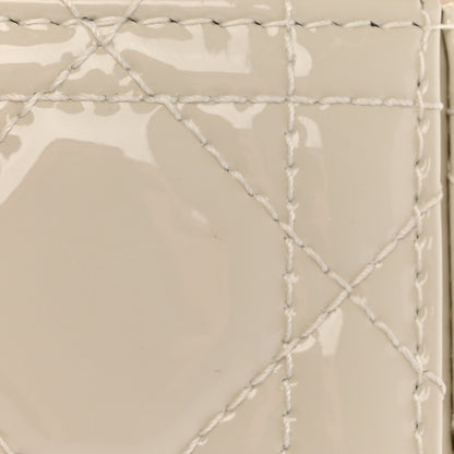 Christian Dior Patent Cannage Cube Wristlet Latte 7 of 9