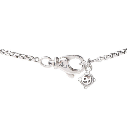 David Yurman Sterling Silver Diamond Blue Topaz 7mm Petite Albion Pendant Necklace 6 of 6