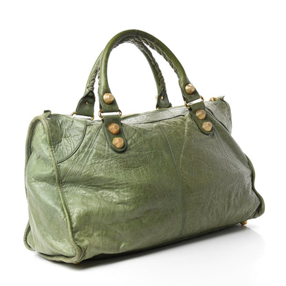 Balenciaga Agneau Giant 21 Gold Hardware Work Vert Militaire 3 of 11