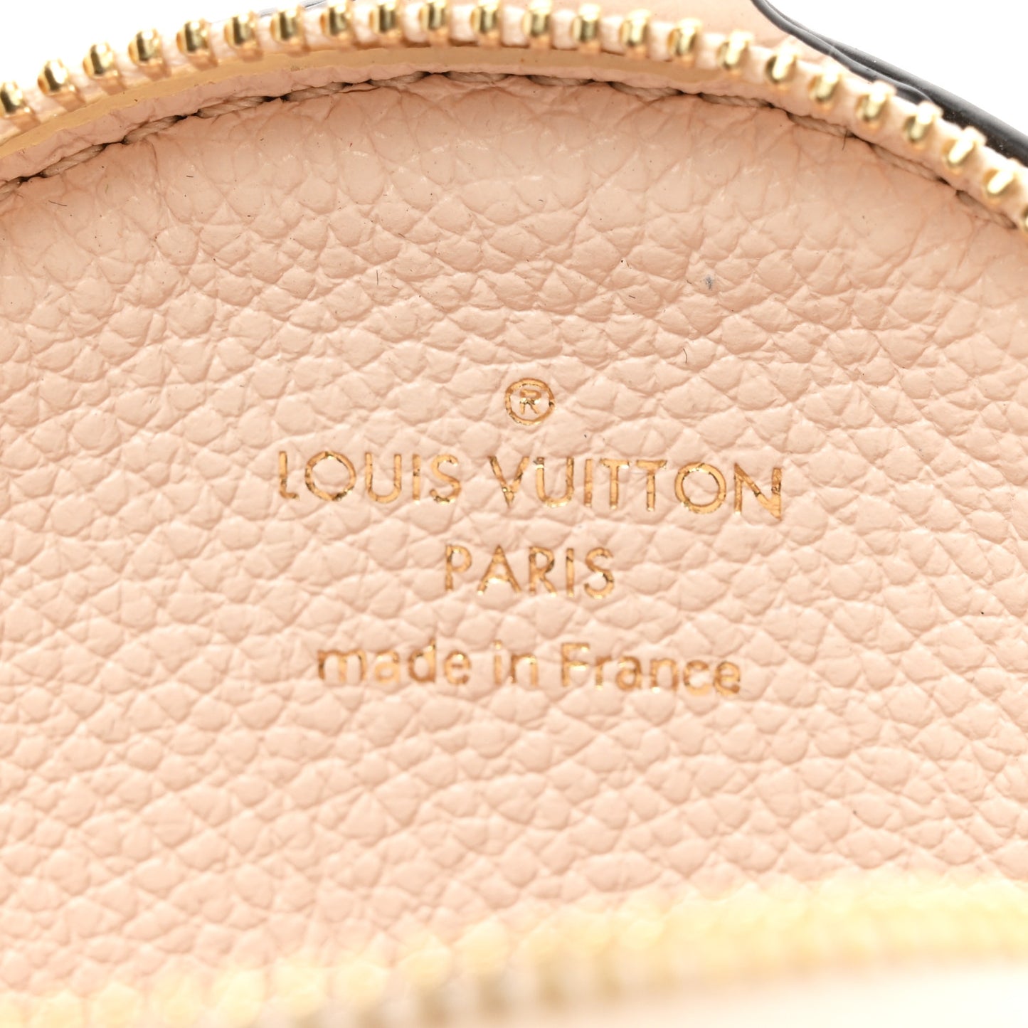 Calfskin Papillon BB Round Coin Purse Cream