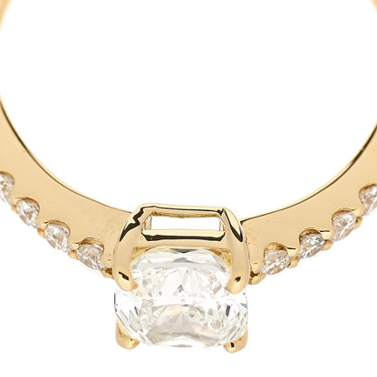 Parker & West by FASHIONPHILE 18K Yellow Gold Diamond 1.00ct Cushion Cut Pave Band Engagement Ring 51 5.75 7 of 10