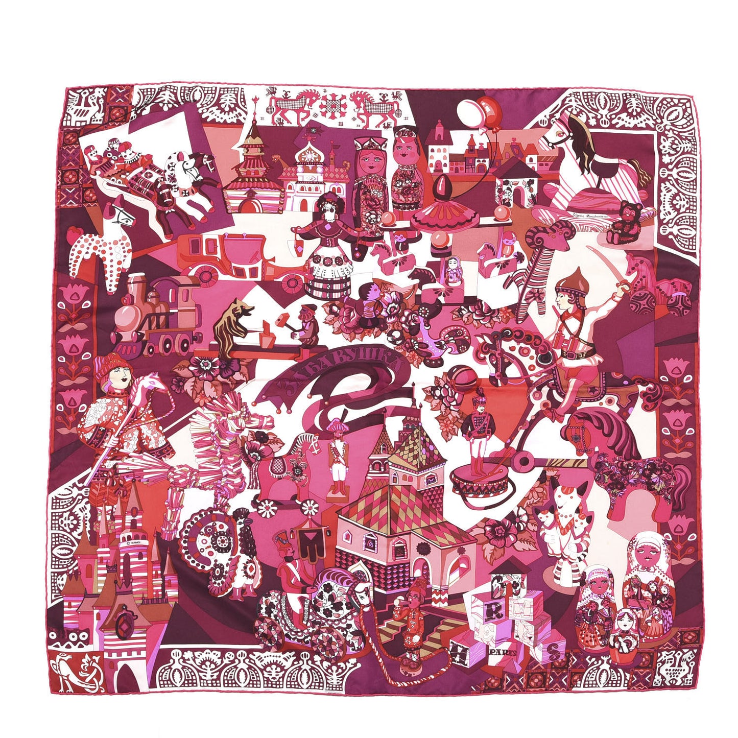 Silk Zabavushka Scarf 90