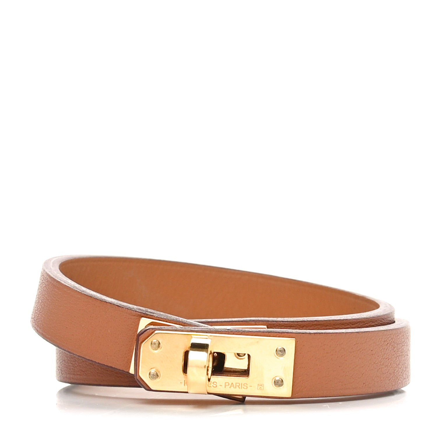 Hermes Swift Mini Kelly Double Tour Bracelet T1 Gold 1 of 6
