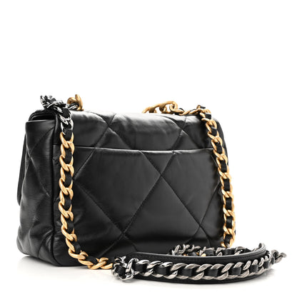 Chanel Lambskin Quilted Medium Chanel 19 Flap Black 3 of 13