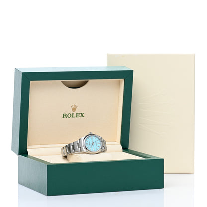 Rolex Stainless Steel 31mm Oyster Perpetual Watch Turquoise 277200 5 of 5