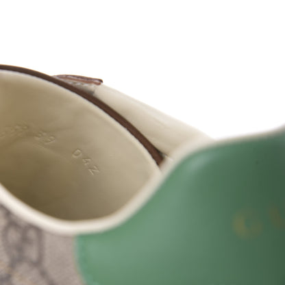 Gucci GG Supreme Monogram Fake/Not Womens Ace Sneakers 39 Beige New Shamarock Brown Sugar 9 of 10