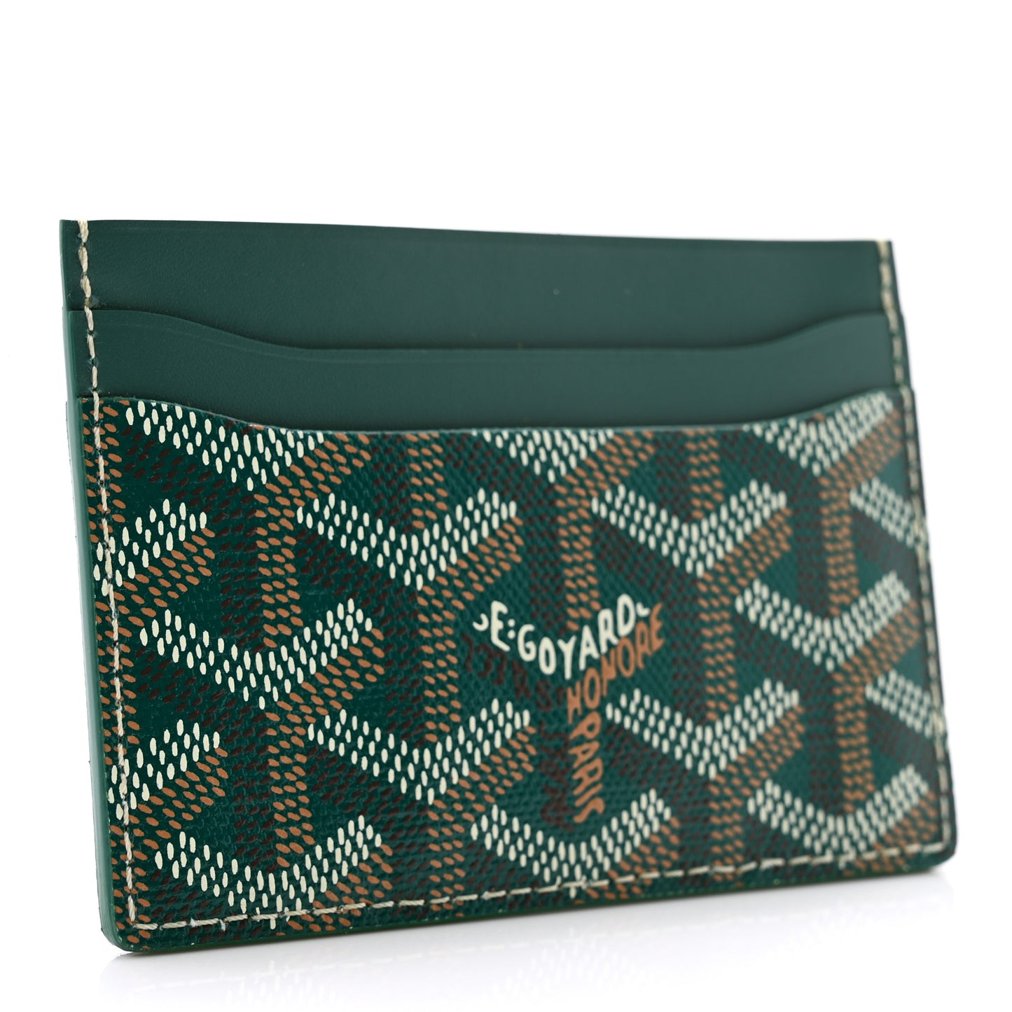 Goyardine Saint Sulpice Card Holder Green
