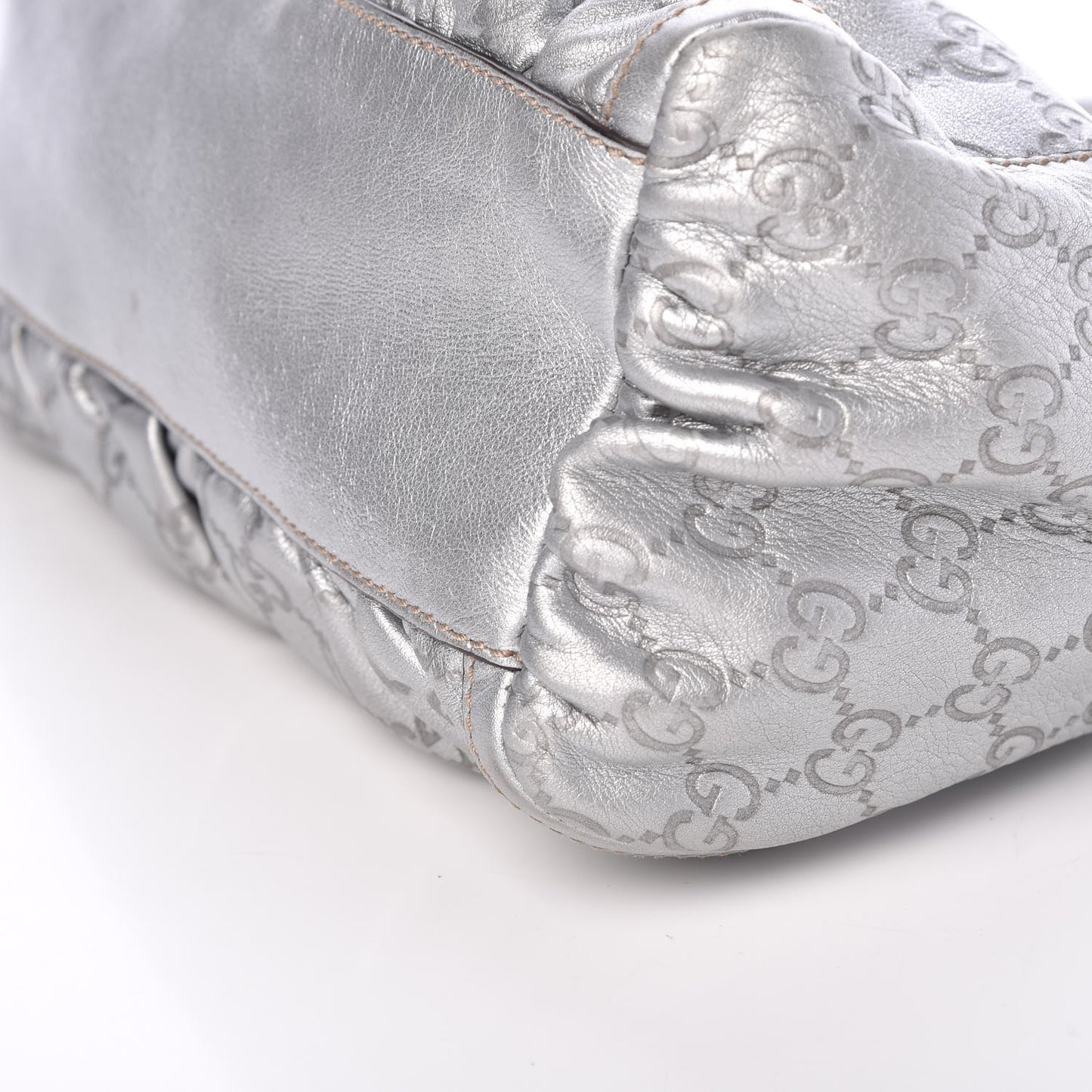 Guccissima Medium D Gold Hobo Silver