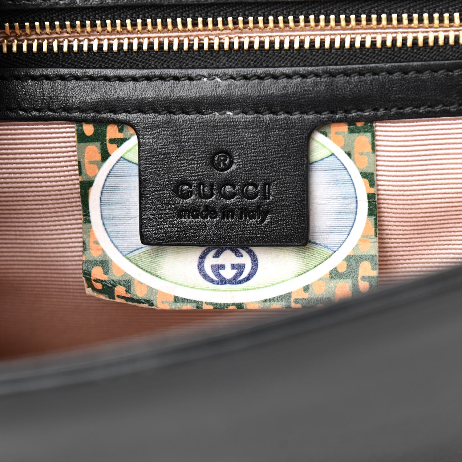 Gucci Vitello Palmellato Lux Crystal Medium Rajah Shoulder Bag Black 5 of 10