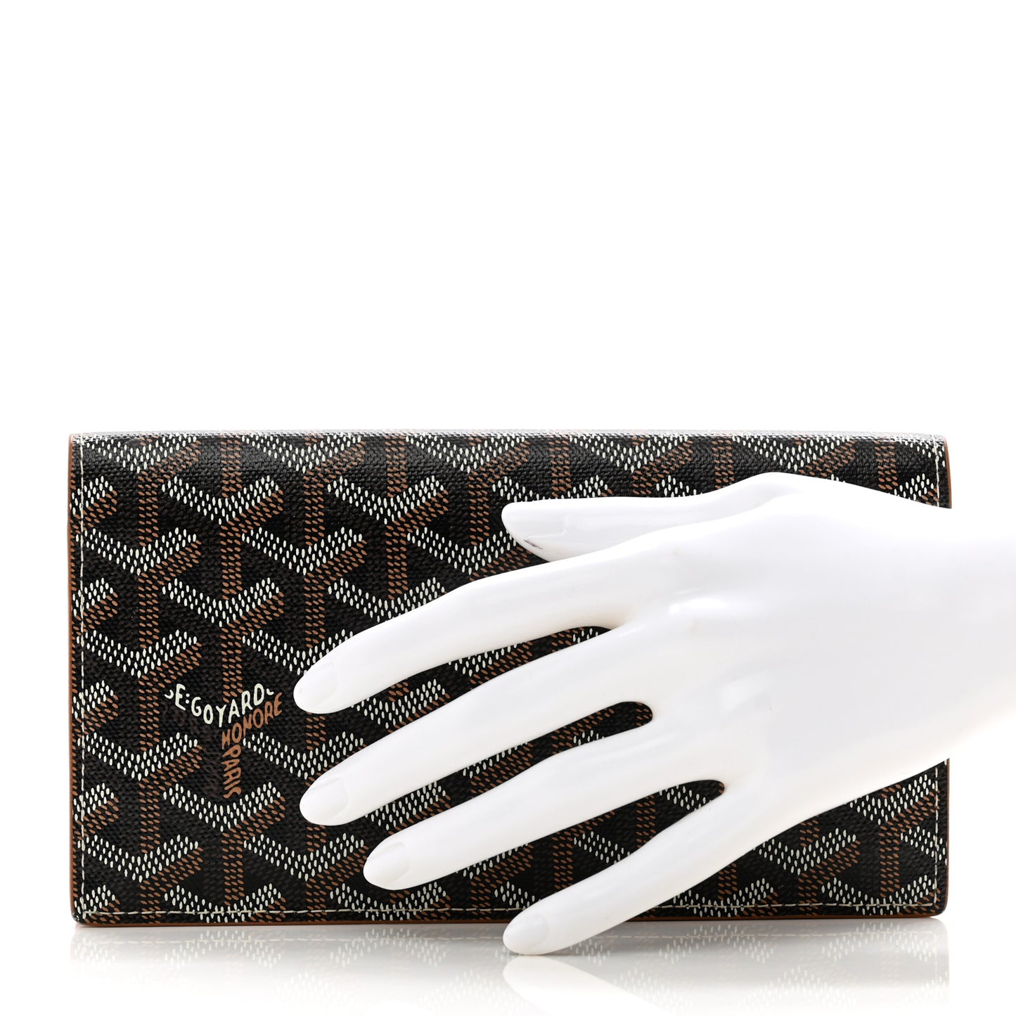 Goyardine Richelieu Wallet Black Gold