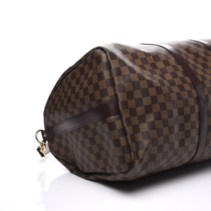 Louis Vuitton Damier Ebene Keepall Bandouliere 55 5 of 11
