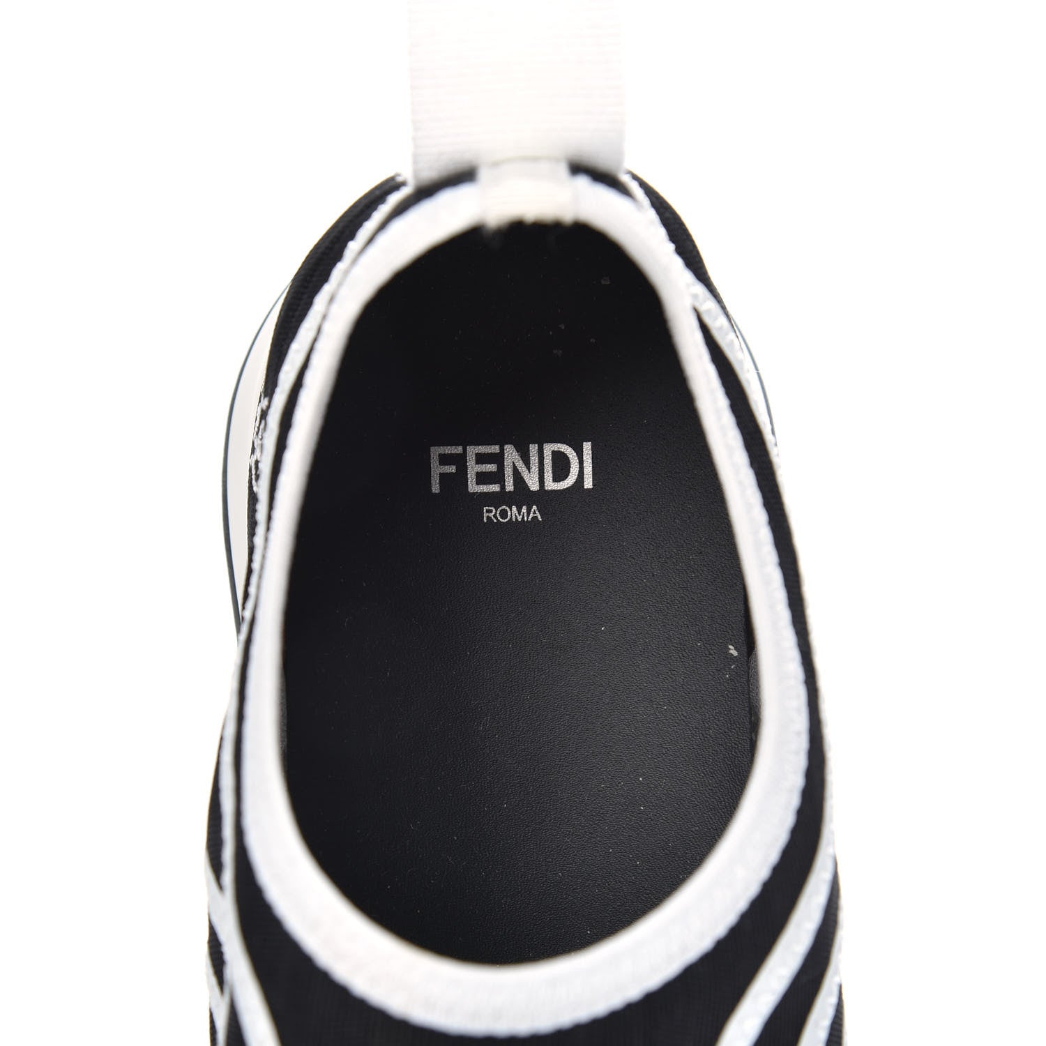 Fendi Mesh FF Karligraphy Slip On Sneakers 39 Black 6 of 7