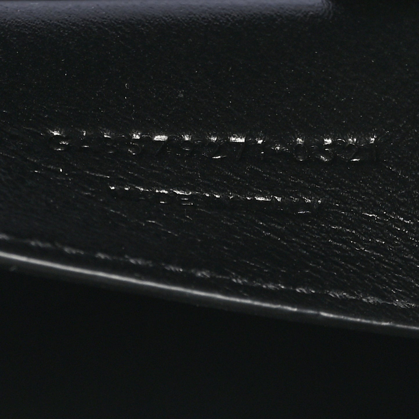 Shiny Calfskin Crocodile Embossed Manhattan Baguette Black