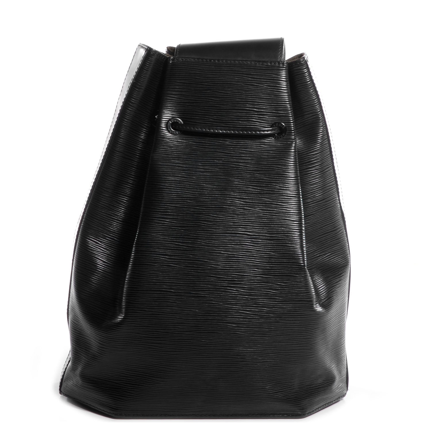 Louis Vuitton Epi Sac a Dos Drawstring Bag Black 1 of 7
