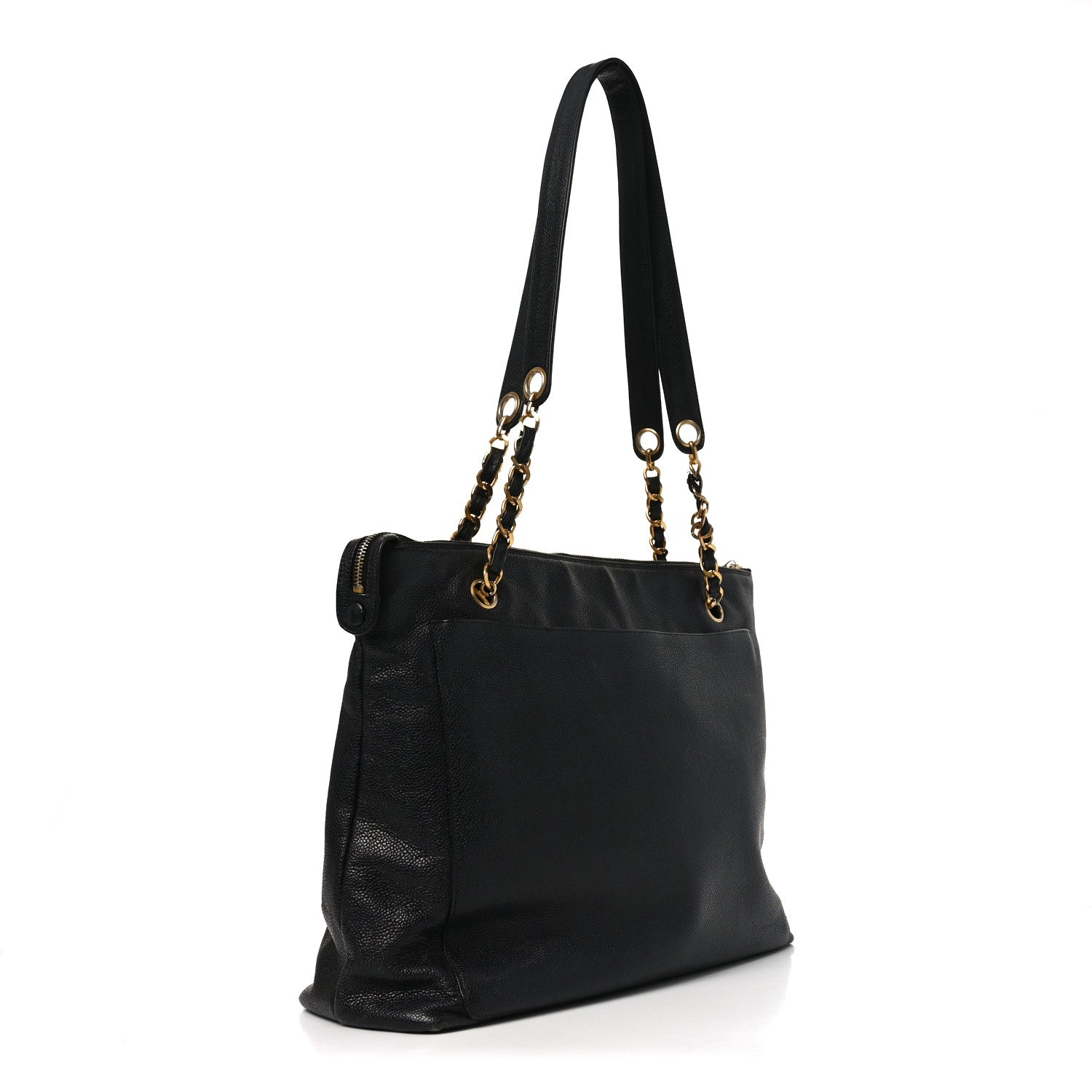 Chanel Caviar Flap Shoulder Bag Black 3 of 9